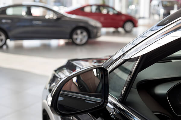 Cars in dealership