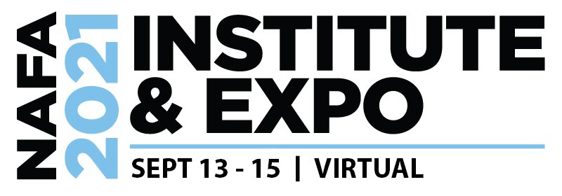 NAFA 2021 Institute & Expo logo, event is virtual from September 13-15.