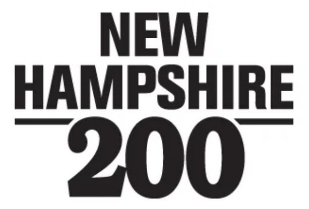 Bold, black text reads "NEW HAMPSHIRE 200" on a plain white background.