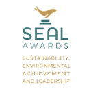 Seal Awards logo with a gold seal on a podium above the text "Sustainability, Environmental Achievement and Leadership.